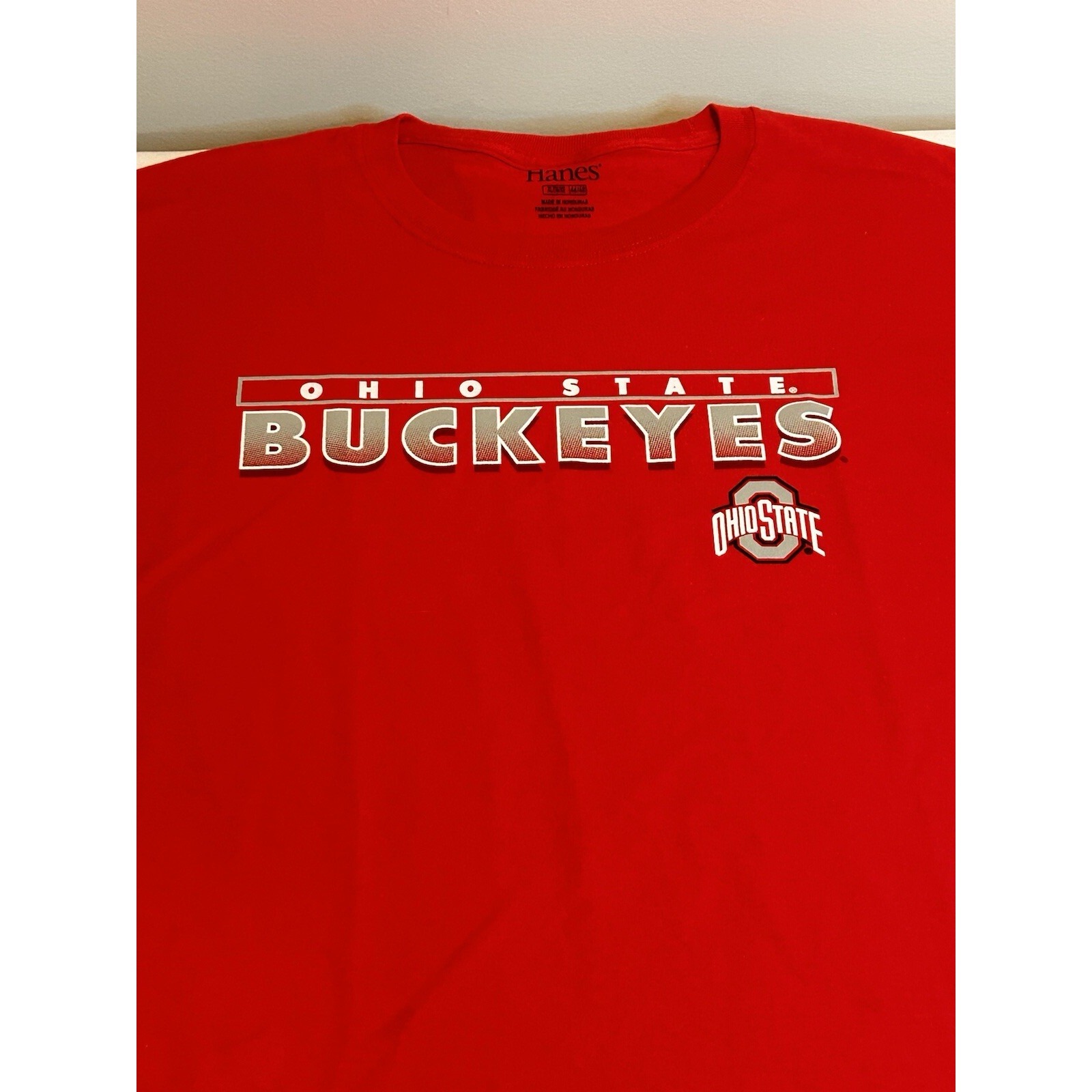 Ohio State Buckeyes T-Shirt Men's Xl Red Hanes